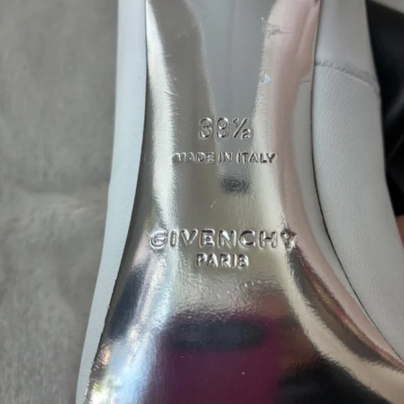 Super Soft Black & White Nappa Leather Fold Over Ankle Boots 39.5/9 -NWD - Picture 11 of 16